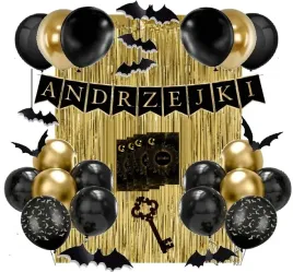 andrzejki-balony-dekoracje-nietoperze-gry-wrozby-klucz-do-lania-wosku