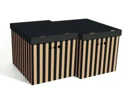 pudelko-dekoracyjne-karton-2szt-pasy-czarne-xl