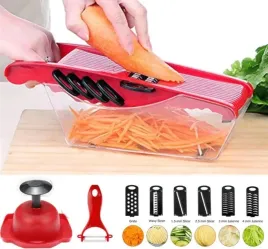 super-hq-krajalnica-szatkownica-tarka-do-warzyw-zestaw-pojemnik-9w1