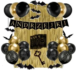 andrzejki-balony-dekoracje-nietoperze-gry-wrozby-klucz-do-lania-wosku