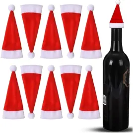 10-sztuk-czapeczki-mikolaja-dekoracyjne-na-butelki-etui-sztucce-pokrowce