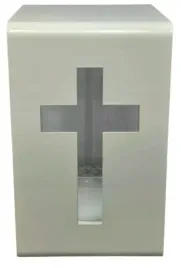 kapliczka-metal-szklo-krzyz-bialy-1-sztuka