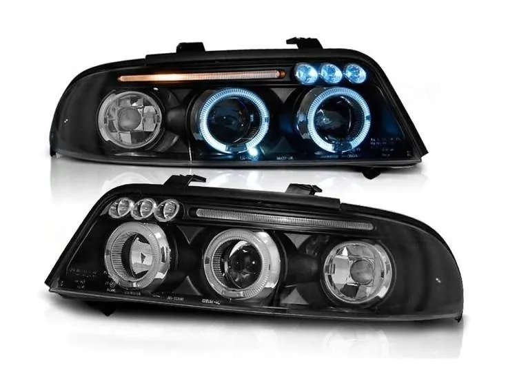 reflektory-audi-a4-99-00-soczewki-ringi-black-stan-nowy