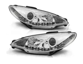 lampy-reflektory-peugeot-206-98-02-daylight-chrome