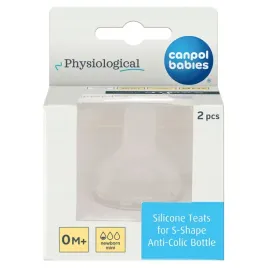canpol-smoczek-do-butelki-s-shape-silikonowy-mini-0m-2-sztuki