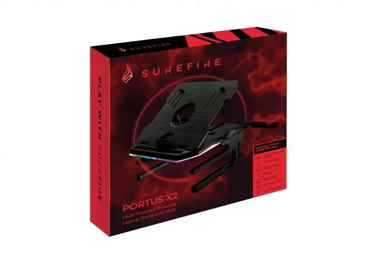 podstawka-do-laptopa-surefire-portus-x2-multi-function-foldable-rgb-stan-nowy-marka-surefire