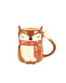 kubek-ceramiczny-swiateczny-wor-3d-400ml-lis-brazowy-czerwony-szalik