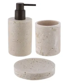 dekoracyjny-komplet-lazienkowy-dozownik-kubek-na-wode-mydelniczka-3w1-beige