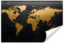fototapeta-do-biura-salonu-mapa-swiata-abstrakcja-kontynenty-3d-450x300