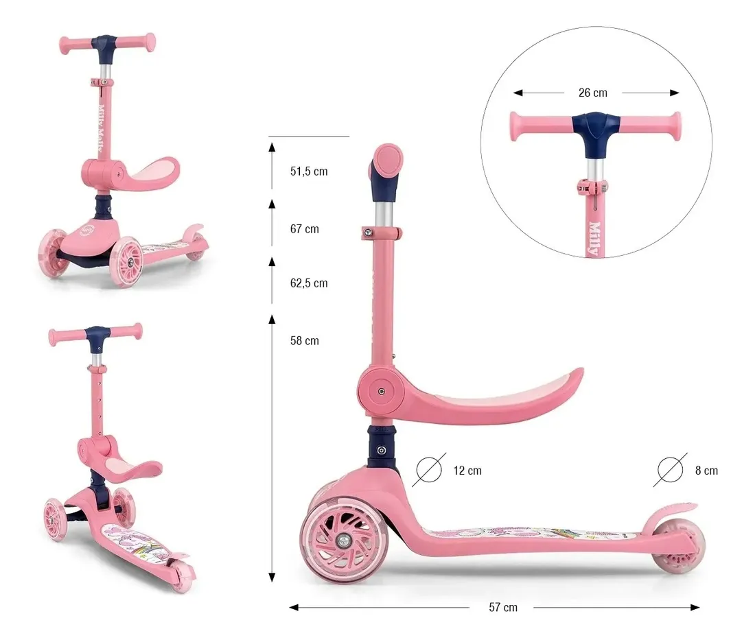 milly-mally-scooter-fuzzy-pink