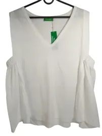 bluzka-damska-benetton-rozmiar-xl-biala