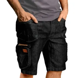 spodenki-spodnie-robocze-krotkie-jeans-stretch-elastyczne-komfortowe-mocne