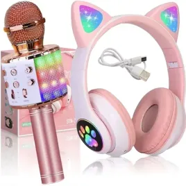 zestaw-sluchawki-nauszne-dla-dzieci-kocie-uszy-mikrofon-karaoke-bluetooth