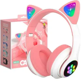 sluchawki-dla-dzieci-bezprzewodowe-b39-z-uszami-bluetooth-rgb-kocie-uszy