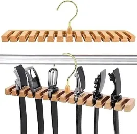 drewniany-wieszak-wiszacy-uchwyt-na-paski-do-szafy-organizer-12-przegrodek