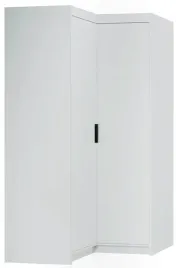 szafa-biala-narozna-z-polkami-drazkiem-98-cm-czarne-uchwyty-lena-2d