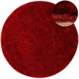 dywanik-do-lazienki-okragly-antyposlizgowy-miekki-czerwony-malmo-sr-140-cm