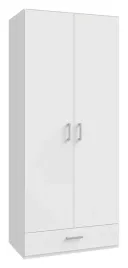 dwudrzwiowa-szafa-na-ubrania-z-szuflada-econobox-2-ecbs923-bialy-mat-forte