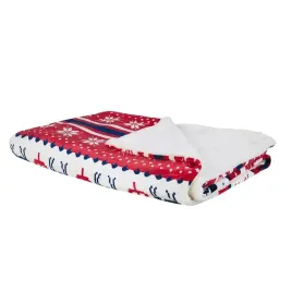 koc-200-x-220-cm-czerwony-z-niebieskim-reka-lumarko