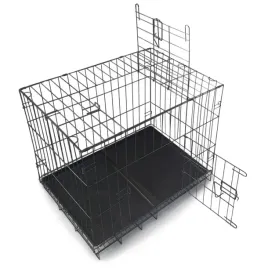metalowa-klatka-kennelowa-transporter-dla-psa-psow-zwierzat-kojec-50x60x70