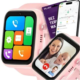smartwatch-dla-dzieci-zegarek-sim-gps-polski-rozowy-telefon-aparat-gry-4g