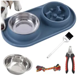 miska-dla-psa-spowalniajaca-jedzenie-plus-obcinak-zmiotka-i-szarpak-400ml