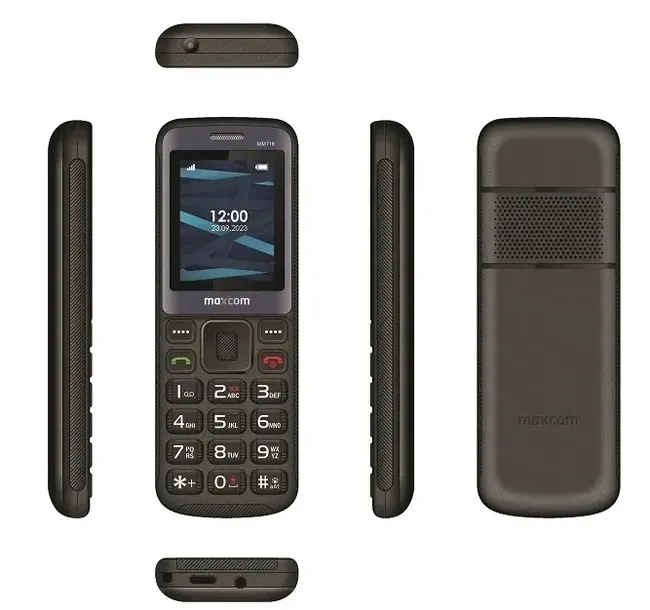 Telefon komórkowy Maxcom MM718 16 MB / 24 MB 4G (LTE) czarny