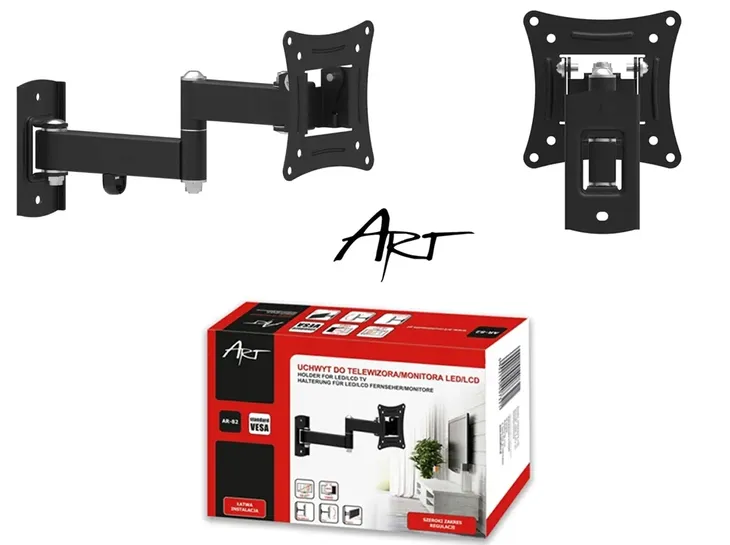 ART UCHWYT do MONITORA TELEWIZORA WIESZAK VESA LCD LED ART RAMT AR-82