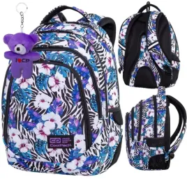 plecak-coolpack-szkolny-mlodziezowy-drafter-flower-zebra-gratis