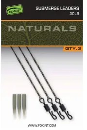 zestaw-fox-naturals-submerge-leaders-30lb-3szt