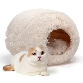 domek-dla-kota-bialy-okragly-46cm-47cm-36cm