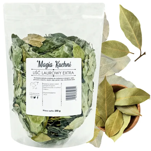 Liść LAUROWY 250g AROMATYCZNY liście LAUROWE extra