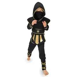 stroj-maly-ninja-wojownik-czarny-zloty-przebranie-karnawal