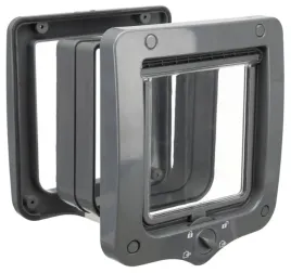 trixie-dwustronne-drzwiczki-kota-wahadlowe-szare