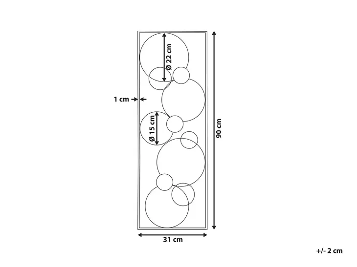 dekoracja-scienna-zlota-tungsten-producent-beliani