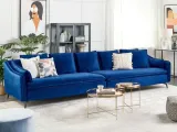sofa-welurowa-niebieska-aure-lumarko-stan-nowy