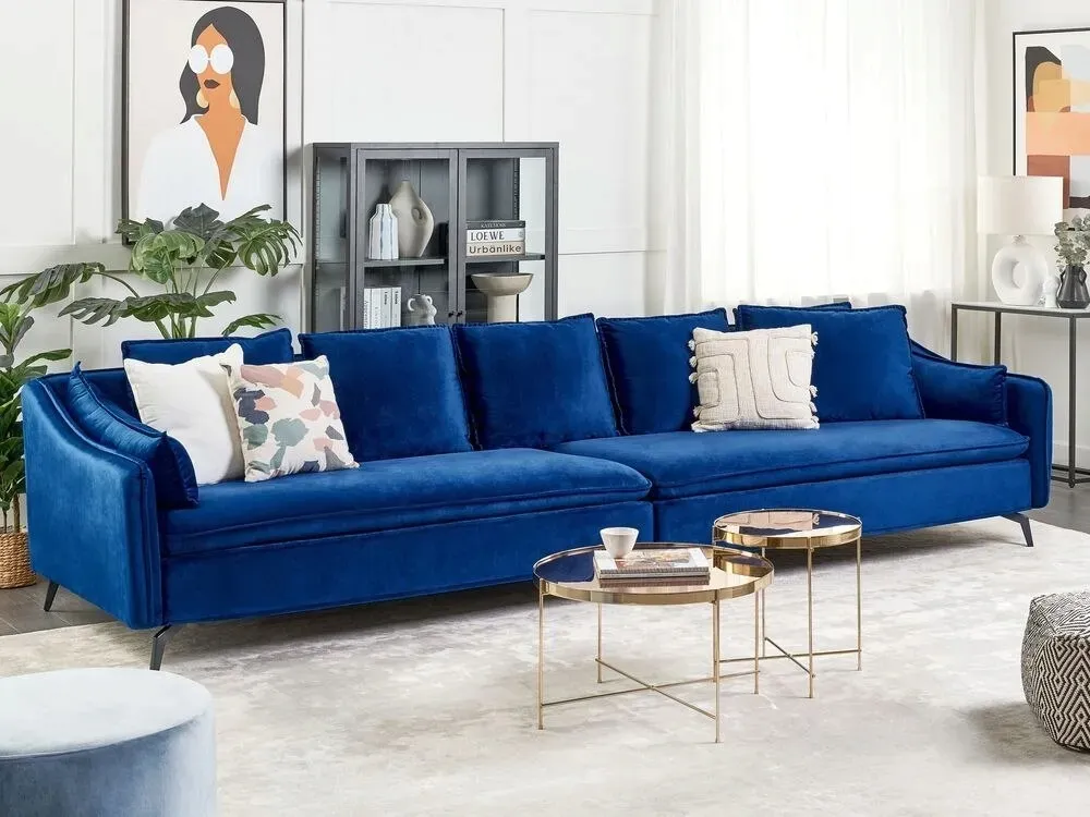 sofa-welurowa-niebieska-aure-lumarko-stan-nowy