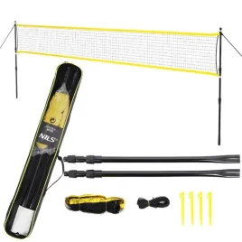 nils-siatka-do-gry-w-badmintona-siatkowke-630-cm-slupki-teleskopowe