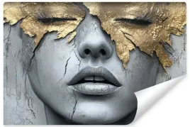 fototapeta-do-salonu-abstrakcja-portret-kobiety-beton-do-sypialni-450x300