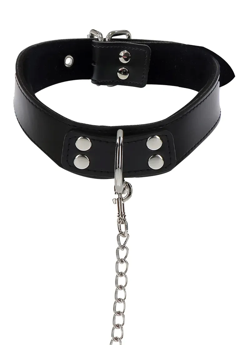 taboom-elegant-collar-and-chain-leash-black