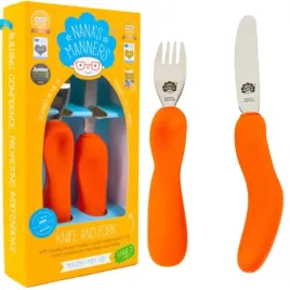 sztucce-do-nauki-widelec-i-noz-pomaranczowe-3-9-lat-nana-s-manners-etap-3
