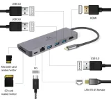 gembird-multi-adapter-usb-typ-c-5w1-hub-hdmi-stan-opakowania-oryginalne