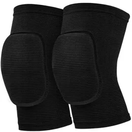 ochraniacze-na-kolana-elastyczne-czarne-nakolanniki-joga-siatkowki