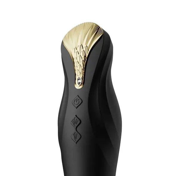 zalo-king-vibrating-thruster-obsidian-black