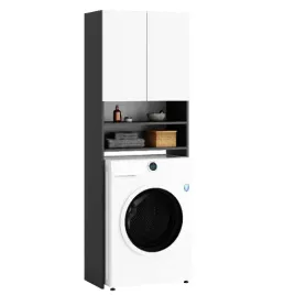 regal-lazienkowy-szafka-nad-pralke-antracyt-bialy-4-polki