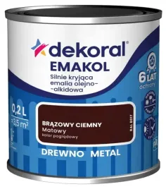 dekoral-emakol-strong-emalia-do-drewna-i-metalu-02l-brazowy-ciemny-mat