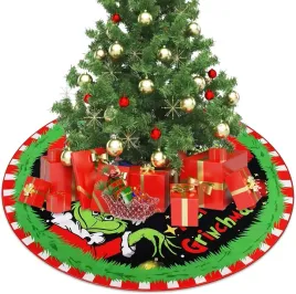 dywanik-mata-pod-choinke-duza-92cm-podkladka-oslona-grinch-czarny-dzieciecy