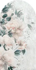 tapeta-luk-fototapeta-scienna-dekoracyjna-kwiaty-roze-liscie-100x190