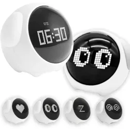 zegar-budzik-lampka-lampa-nocna-led-dla-dzieci-dziecka-emoji-emotikony