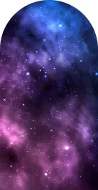 tapeta-luk-fototapeta-scienna-dekoracja-kosmos-gwiazdy-fiolet-100x190